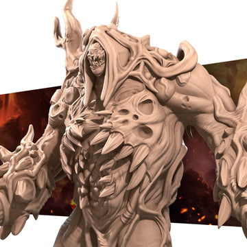 Flesh Demon Miniature | Tabletop RPG Miniature | Bite the Bullet | Roleplaying 3D Printed Fantasy Mini - 3DPrintDen