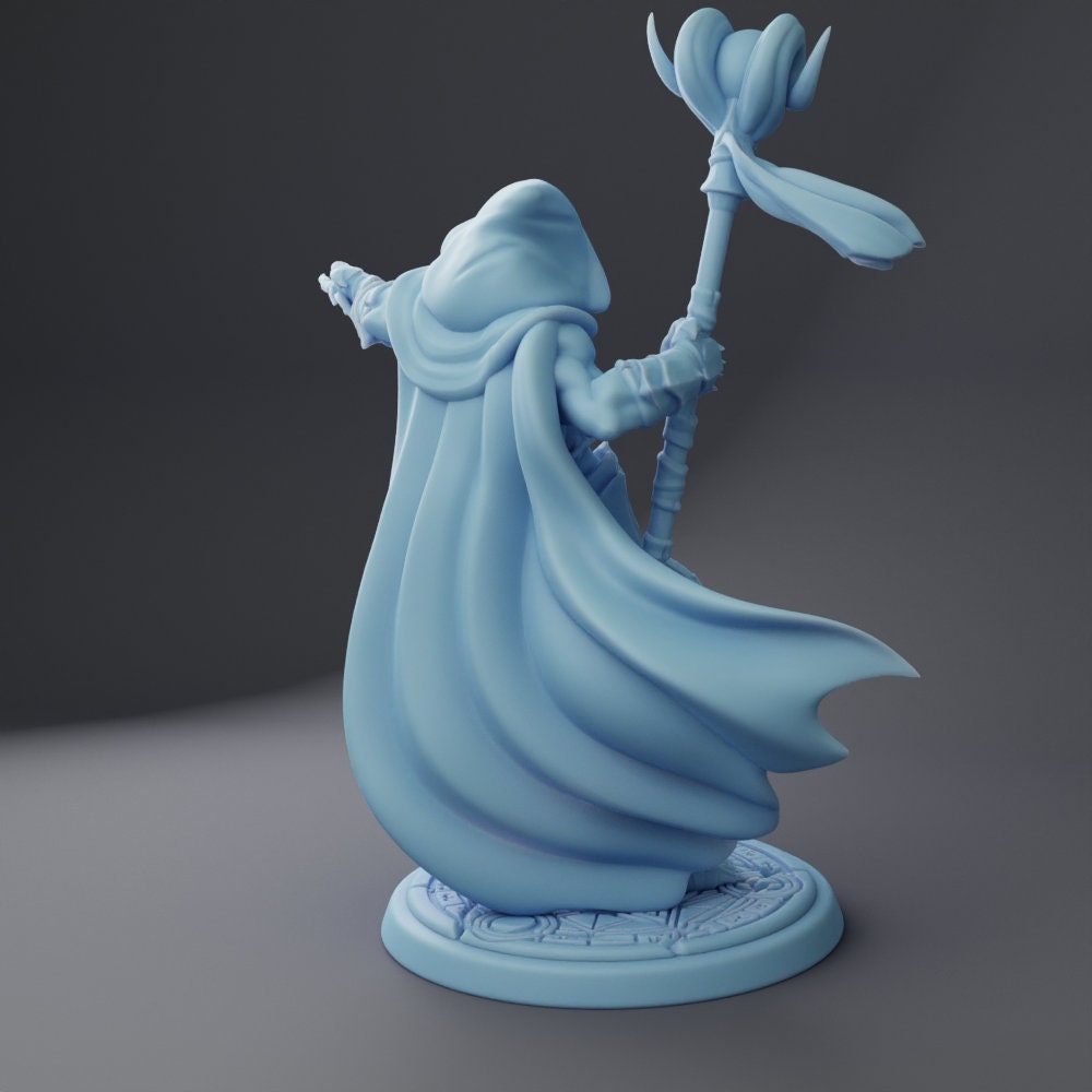 Lich Pinup Miniature | Twin Goddess Miniatures | Tabletop RPG Miniature | Roleplaying 3D Printed Fantasy Mini - 3DPrintDen