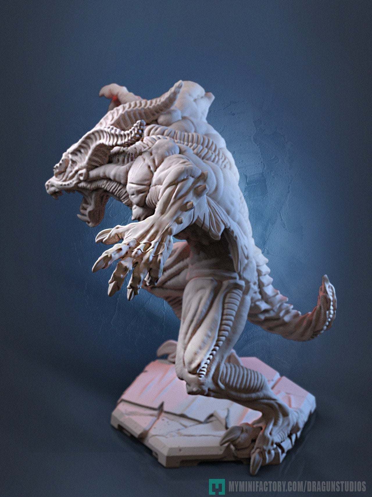 Demon Miniature | Dragun Studios | Tabletop RPG Miniature | Roleplaying 3D Printed Fantasy Mini - 3DPrintDen