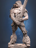 Barbarian Miniature | Dragun Studios | Tabletop RPG Miniature | Roleplaying 3D Printed Fantasy Mini - 3DPrintDen