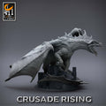 Chromatic Red Dragon Miniature | Tabletop RPG Miniature | Rescale Miniature | Roleplaying 3D Printed Fantasy Mini - 3DPrintDen