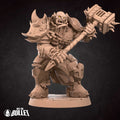 Orc Warlord Miniature | Tabletop RPG Miniature | Bite the Bullet | Roleplaying 3D Printed Fantasy Mini - 3DPrintDen