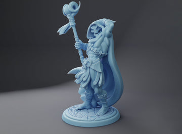 Lich Pinup Miniature | Twin Goddess Miniatures | Tabletop RPG Miniature | Roleplaying 3D Printed Fantasy Mini - 3DPrintDen