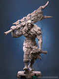 Barbarian Miniature | Dragun Studios | Tabletop RPG Miniature | Roleplaying 3D Printed Fantasy Mini - 3DPrintDen