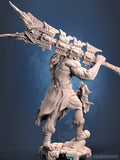 Barbarian Miniature | Dragun Studios | Tabletop RPG Miniature | Roleplaying 3D Printed Fantasy Mini - 3DPrintDen