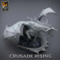 Chromatic Red Dragon Miniature | Tabletop RPG Miniature | Rescale Miniature | Roleplaying 3D Printed Fantasy Mini - 3DPrintDen