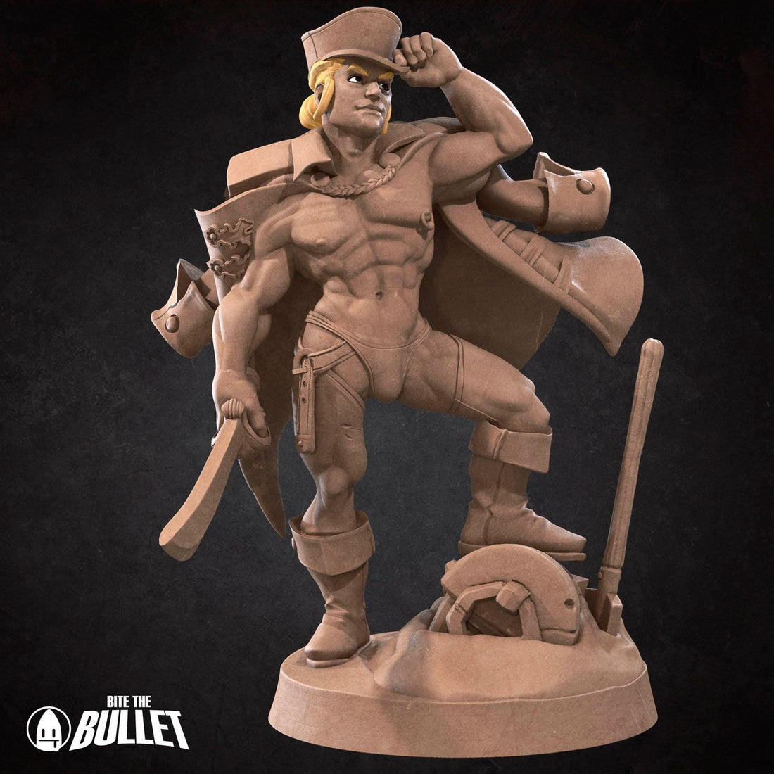 Marine Miniature | Tabletop RPG Miniature | Bite the Bullet | Roleplaying 3D Printed Fantasy Mini - 3DPrintDen