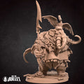 Loxodon Hunter Miniature | Tabletop RPG Miniature | Bite the Bullet | Roleplaying 3D Printed Fantasy Mini - 3DPrintDen