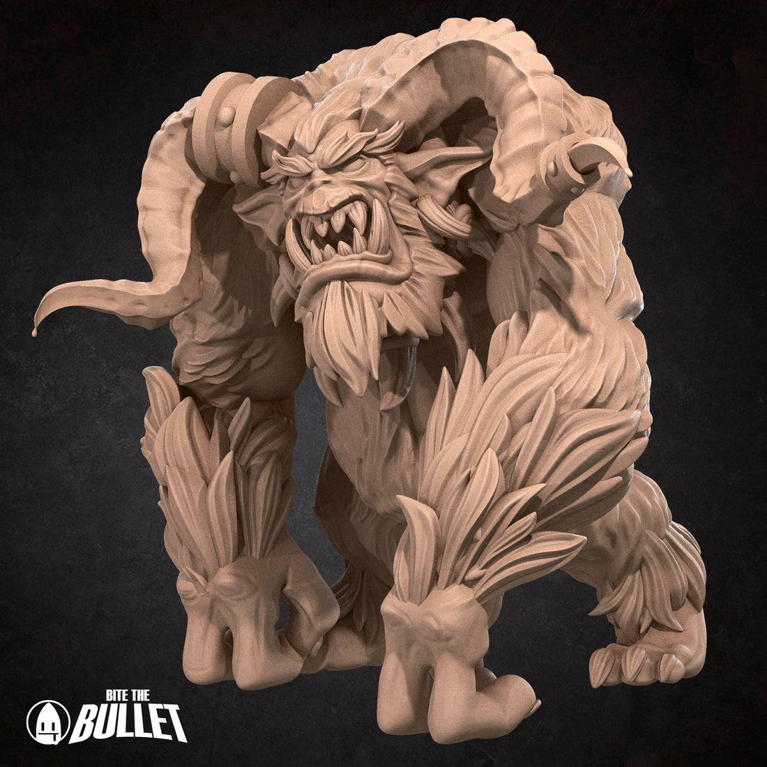 Yeti Miniature | Tabletop RPG Miniature | Bite the Bullet | Roleplaying 3D Printed Fantasy Mini - 3DPrintDen