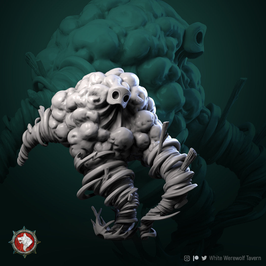 Elemental Miniature | Tabletop RPG Miniature | White Werewolf Tavern | Roleplaying 3D Printed Fantasy Mini - 3DPrintDen