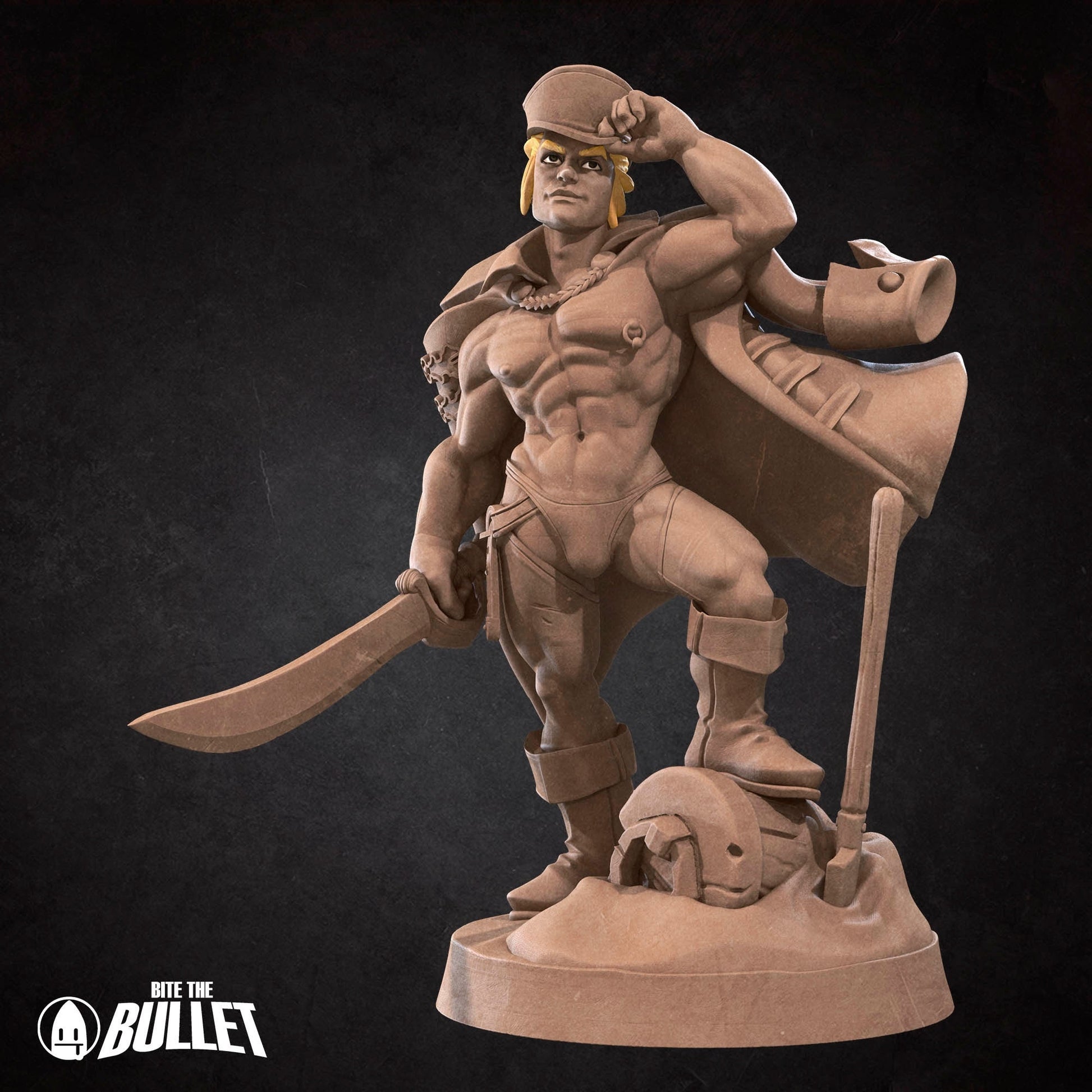 Marine Miniature | Tabletop RPG Miniature | Bite the Bullet | Roleplaying 3D Printed Fantasy Mini - 3DPrintDen