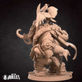 Loxodon Hunter Miniature | Tabletop RPG Miniature | Bite the Bullet | Roleplaying 3D Printed Fantasy Mini - 3DPrintDen