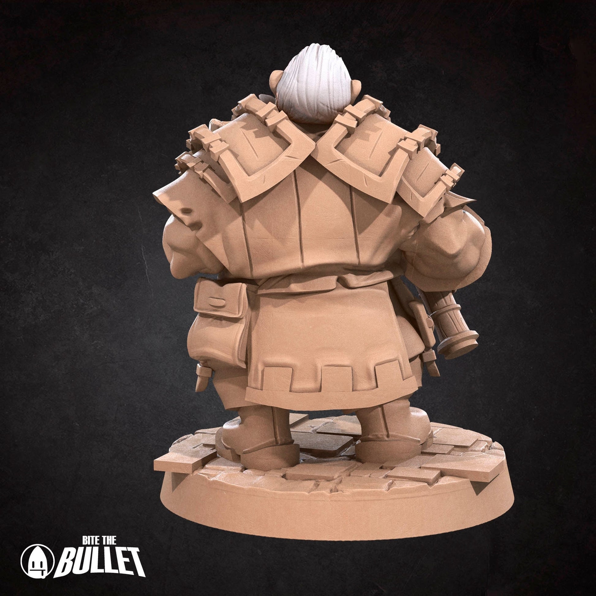 Dwarf Watchman Miniature | Tabletop RPG Miniature | Bite the Bullet | Roleplaying 3D Printed Fantasy Mini - 3DPrintDen