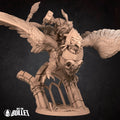 Dwarf Gryphon Master Miniature | Tabletop RPG Miniature | Bite the Bullet | Roleplaying 3D Printed Fantasy Mini - 3DPrintDen