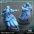 Maid Knight Miniature | Tabletop RPG Miniature | Miniatures Blueprint | Roleplaying 3D Printed Fantasy Mini - 3DPrintDen