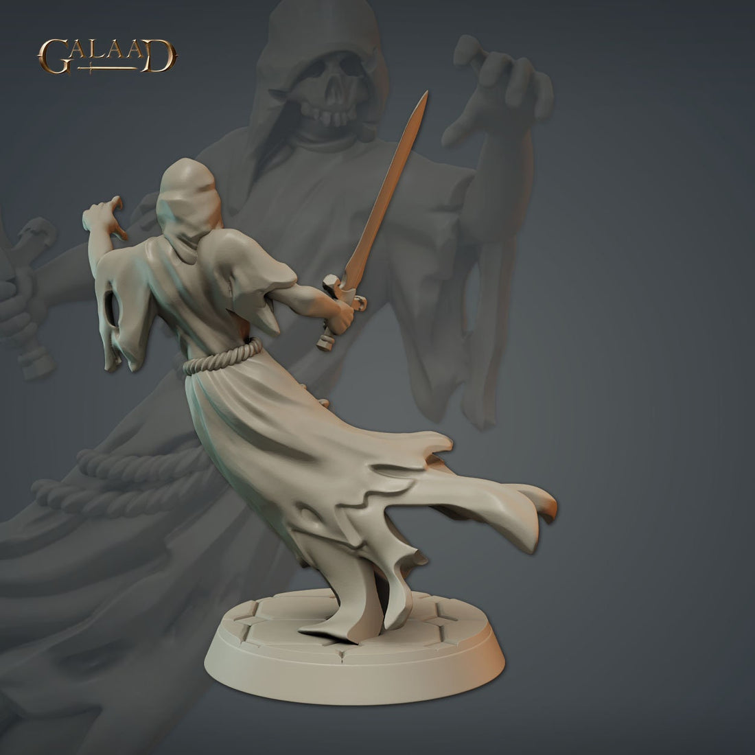 Specter Miniature | Tabletop RPG Miniature | Galaad Miniatures | Roleplaying 3D Printed Fantasy Mini - 3DPrintDen