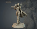 Female Warden Miniature | Tabletop RPG Miniature | Galaad Miniatures | Roleplaying 3D Printed Fantasy Mini - 3DPrintDen