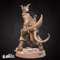 Tiefling Rogue Miniature | Tabletop RPG Miniature | Bite the Bullet | Roleplaying 3D Printed Fantasy Mini - 3DPrintDen