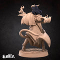 Tiefling Sorceress Miniature | Tabletop RPG Miniature | Bite the Bullet | Roleplaying 3D Printed Fantasy Mini - 3DPrintDen