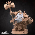 Dwarf Priest Miniature | Tabletop RPG Miniature | Bite the Bullet | Roleplaying 3D Printed Fantasy Mini - 3DPrintDen