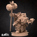 Dwarf Priest Miniature | Tabletop RPG Miniature | Bite the Bullet | Roleplaying 3D Printed Fantasy Mini - 3DPrintDen