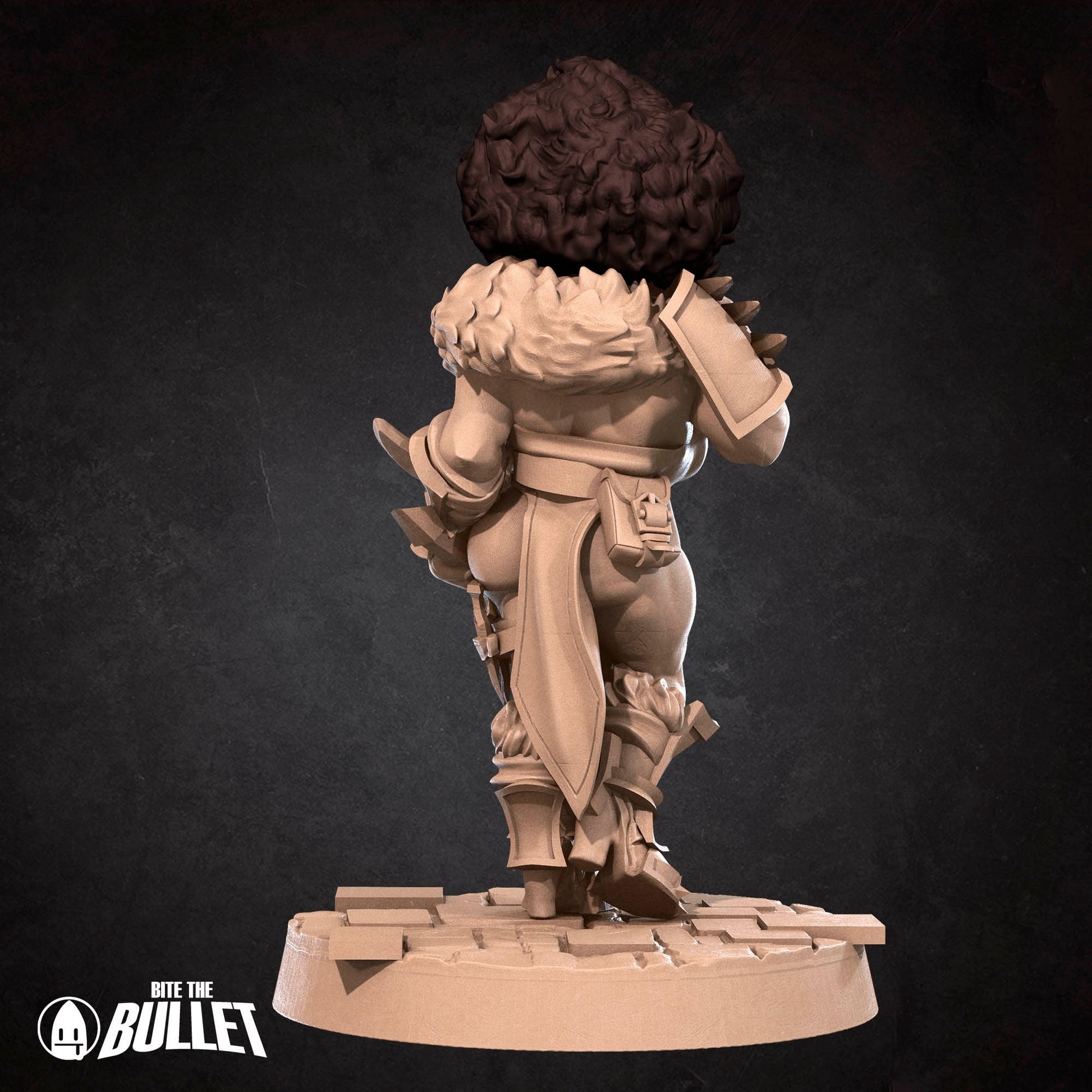 Female Dwarf Rogue Miniature | Tabletop RPG Miniature | Bite the Bullet | Roleplaying 3D Printed Fantasy Mini - 3DPrintDen