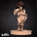 Female Dwarf Rogue Miniature | Tabletop RPG Miniature | Bite the Bullet | Roleplaying 3D Printed Fantasy Mini - 3DPrintDen