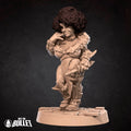 Female Dwarf Rogue Miniature | Tabletop RPG Miniature | Bite the Bullet | Roleplaying 3D Printed Fantasy Mini - 3DPrintDen