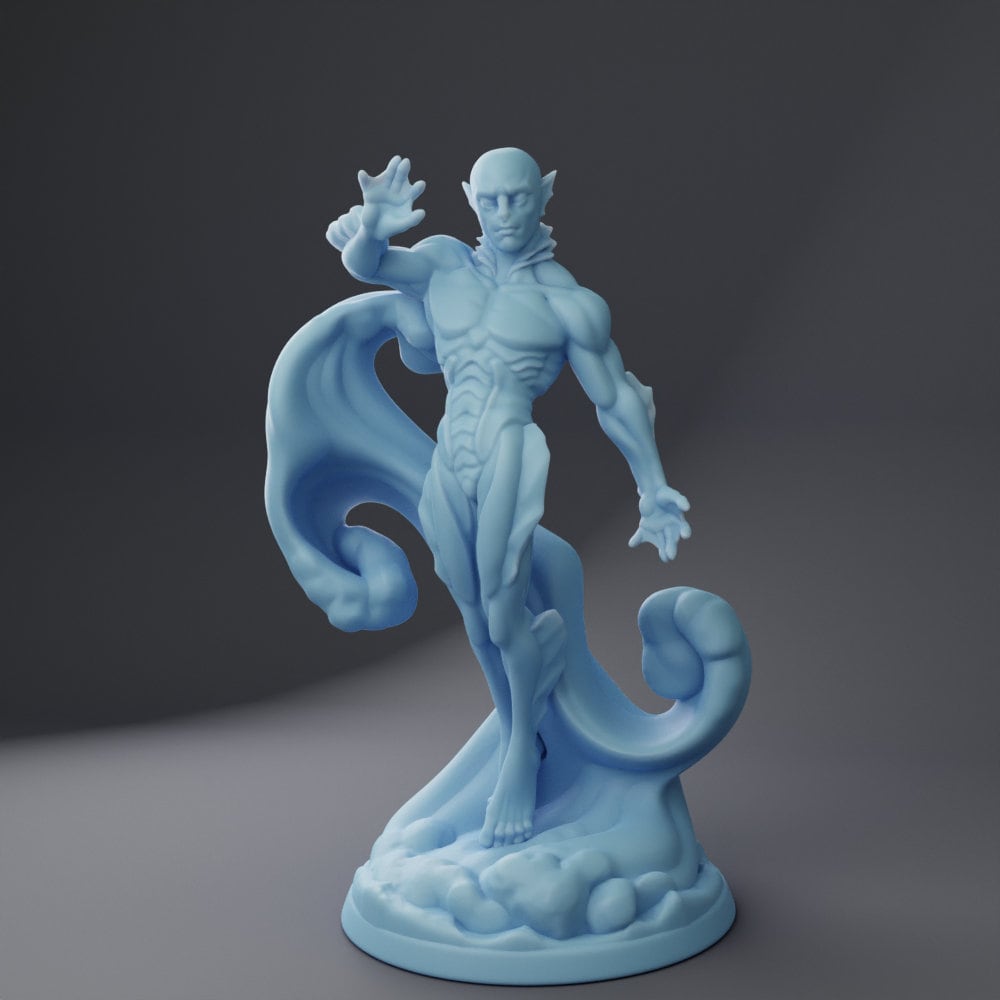 Sahuagin Miniature | Twin Goddess Miniatures | Tabletop RPG Miniature | Roleplaying 3D Printed Fantasy Mini - 3DPrintDen