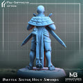 Battle Sister Miniature | Tabletop RPG Miniature | Miniatures Blueprint | Roleplaying 3D Printed Fantasy Mini - 3DPrintDen