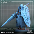 Maid Knight Miniature | Tabletop RPG Miniature | Miniatures Blueprint | Roleplaying 3D Printed Fantasy Mini - 3DPrintDen