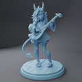 Female Tiefling Bard Miniature, Amora | Twin Goddess Miniatures | Tabletop RPG Miniature | Roleplaying 3D Printed Fantasy Mini - 3DPrintDen