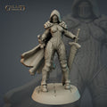 Female Warden Miniature | Tabletop RPG Miniature | Galaad Miniatures | Roleplaying 3D Printed Fantasy Mini - 3DPrintDen