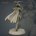 Female Warden Miniature | Tabletop RPG Miniature | Galaad Miniatures | Roleplaying 3D Printed Fantasy Mini - 3DPrintDen