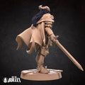 Female Tiefling Paladin Miniature | Tabletop RPG Miniature | Bite the Bullet | Roleplaying 3D Printed Fantasy Mini - 3DPrintDen