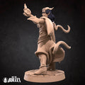 Tiefling Sorceress Miniature | Tabletop RPG Miniature | Bite the Bullet | Roleplaying 3D Printed Fantasy Mini - 3DPrintDen