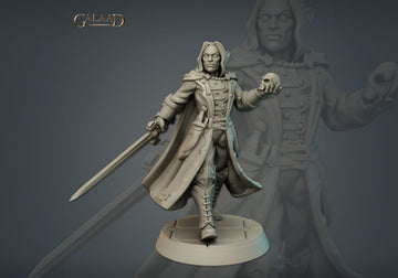 Vampire Miniature | Tabletop RPG Miniature | Galaad Miniatures | Roleplaying 3D Printed Fantasy Mini - 3DPrintDen