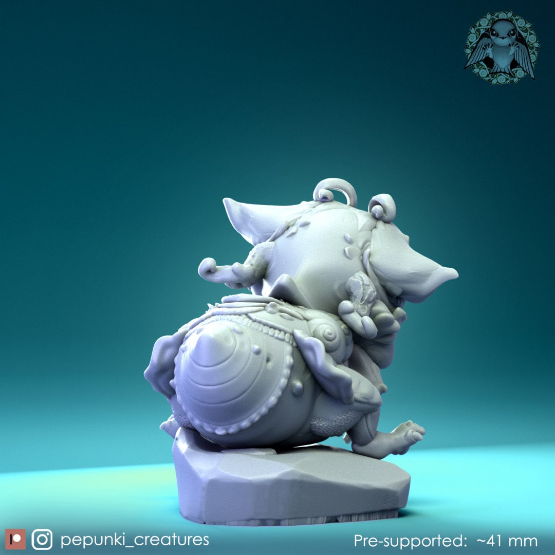 Dragoncito Miniature | Tabletop RPG Miniature | Pepunki Creatures | Roleplaying 3D Printed Fantasy Mini - 3DPrintDen