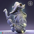 Frog Witch Miniature | Tabletop RPG Miniature | Pepunki Creatures | Roleplaying 3D Printed Fantasy Mini - 3DPrintDen