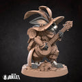 Harengon Bard Miniature | Tabletop RPG Miniature | Bite the Bullet | Roleplaying 3D Printed Fantasy Mini - 3DPrintDen