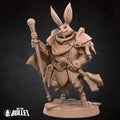 Harengon Cleric Miniature | Tabletop RPG Miniature | Bite the Bullet | Roleplaying 3D Printed Fantasy Mini - 3DPrintDen