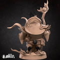 Harengon Warlock Miniature | Tabletop RPG Miniature | Bite the Bullet | Roleplaying 3D Printed Fantasy Mini - 3DPrintDen