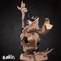 Harengon Warlock Miniature | Tabletop RPG Miniature | Bite the Bullet | Roleplaying 3D Printed Fantasy Mini - 3DPrintDen