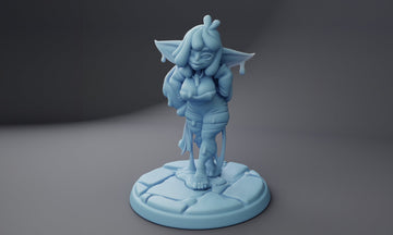 Female Goo-blin Miniature | Twin Goddess Miniatures | Tabletop RPG Miniature | Roleplaying 3D Printed Fantasy Mini - 3DPrintDen