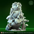 Quokka Gardener Lady Miniature | Tabletop RPG Miniature | Pepunki Creatures | Roleplaying 3D Printed Fantasy Mini - 3DPrintDen