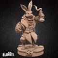 Harengon Artificer Miniature | Tabletop RPG Miniature | Bite the Bullet | Roleplaying 3D Printed Fantasy Mini - 3DPrintDen