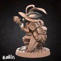 Harengon Bard Miniature | Tabletop RPG Miniature | Bite the Bullet | Roleplaying 3D Printed Fantasy Mini - 3DPrintDen