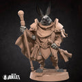 Harengon Cleric Miniature | Tabletop RPG Miniature | Bite the Bullet | Roleplaying 3D Printed Fantasy Mini - 3DPrintDen