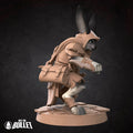 Harengon Rogue Miniature | Tabletop RPG Miniature | Bite the Bullet | Roleplaying 3D Printed Fantasy Mini - 3DPrintDen