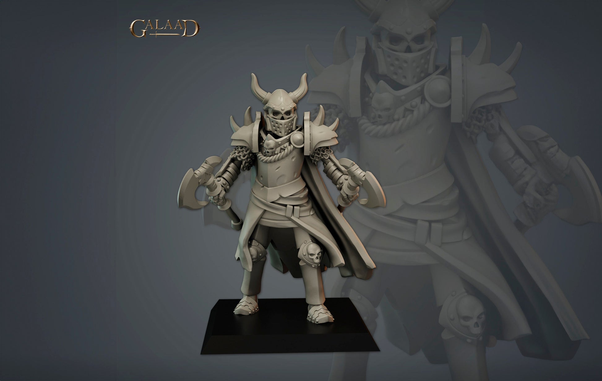 Elite Skeleton Warrior Miniature | Tabletop RPG Miniature | Galaad Miniatures | Roleplaying 3D Printed Fantasy Mini - 3DPrintDen